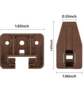Dang Smooth Dark Brown Plastic Drawer Slides And Center Mount Rails Kit With 10 Pack Replacement Glides For Kenlin Rite Trak I dimensions and design.