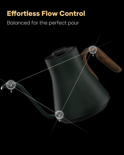 Gooseneck Electric Kettle With 1 Degree Temperature Control 1500W Fast Heating Pour Over Coffee And Tea Kettle in Delacroix Green