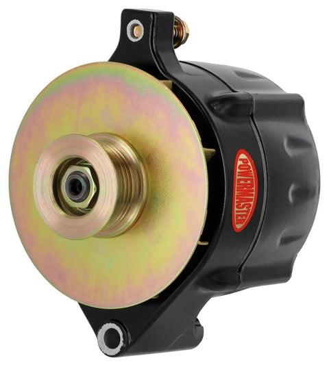 Heavy Duty Vehicle Specific Alternator With Dang Solid Internals designed to crush heavy loads, close-up view of internals showing rotation components.