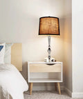 Must Have Modern Bedside Lamps Set Of 2 24.8 Inch Tall With Dual USB Ports 3 Way Touch Dimming Nightstand Lamps for Bedroom Bedside Setup