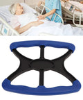 Heavy Duty Standing Aid With Rock Solid Non Slip Handles Portable Lift Assist Bar For Seniors And Bariatric Transfer Go Anywhere Indoors Or Outdoors No Sweat Daily Pull Up Handle Blue, top angle view.
