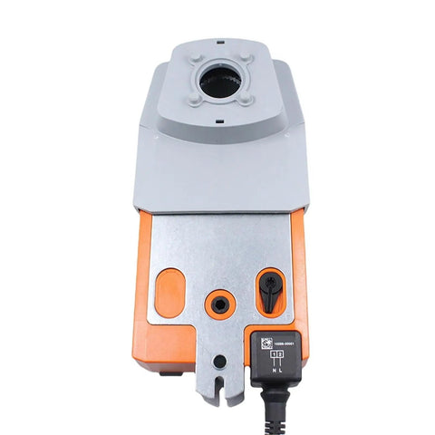 Top Shelf Ventilation Rotary Actuator Featuring Heavy Duty 10 Nm Torque Motor And Dead On 75 Second Cycle For Slick Airflow Control In Modern Duct Systems With Zero Hassle Or Breakdowns, showing top view of actuator body.
