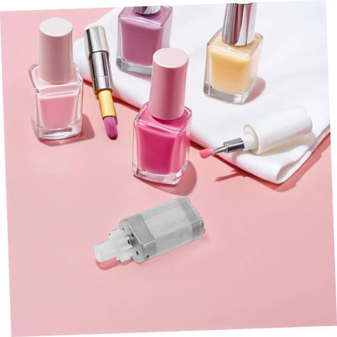 High Torque Nail Drill Handpiece Engine For Pro Grade Manicure, 7.4V High Speed Electric Nail File Replacement Part With Low Vibration And Stable Operation, Compatible With Nail Drills, silver motor on pink background
