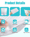 Premium Rated 100 Piece White Foam Pouches Plus Heavy Duty Cushion Wrap Sheets For Stress Free Moving And Hassle Free Shipping Built Solid Elastic Padding To Keep Gear Secure And Ready product details showing waterproof, lightweight, and flexible cushioning features.