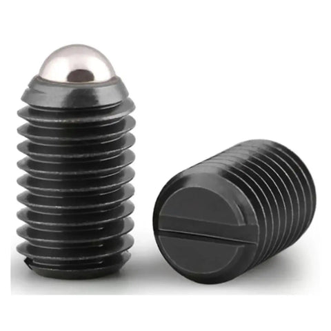 Built Tough Stainless Steel Spring Ball Plunger Grub Screws M3 M4 M5 Hex Socket Set Screw Assortment showing heavy duty black screws.