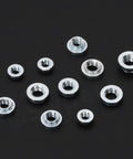 Top Shelf Self Clinching Nuts Assortment Kit With 220 Pcs Knurled Rivet Nut Fasteners In M3 M4 M5 Sizes, galvanized steel fasteners.