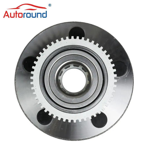 Heavy Duty Wheel Hub and Bearing Assembly Swap Kit Replacement for 2005 To 2014 Ford Mustang top view with detailed gear pattern.