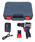 Heavy Duty 18V Cordless Brushless Drill Packs A Badass 80Nm Of Power For Rock Solid Wood And Metal Work On Every Home Project Or Pro Jobsite Ready To Bust Through Any Tough Task with charger and battery.