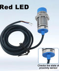 Inductive Proximity Sensor M30 Unshielded Two Wire NC Normally Closed With 15mm Detection Range For 110 To 220V AC Systems