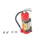 Beefy Solid Red Plastic Simulation Fire Extinguisher For 1/8 Scale Rc Rock Crawler Rig with mounting hardware.