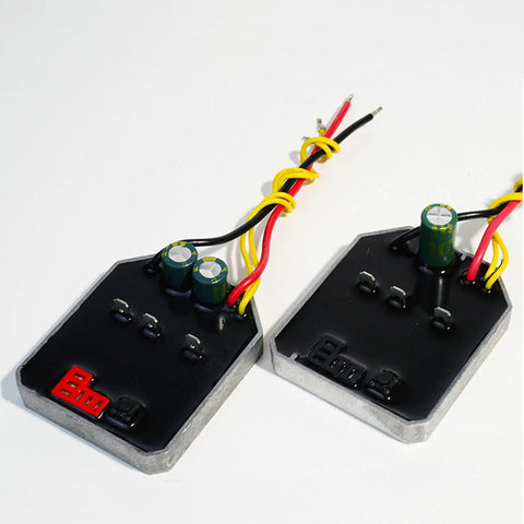 60 Amp 21 Volt Brushless Lithium Angle Grinder Control Board with wires, capacitors, size 6x5x0.9cm for DIY repairs.