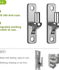 Badass Stainless Steel Gate Hinges 2 Pack Ultra Rigid Wall Mount For Wood And Concrete, showcasing anti-rust design and durability.
