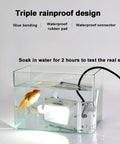 Rock Solid 200W Led Flood Light With Adjustable 180 Degree Head And Warm White Glow in water test with goldfish.