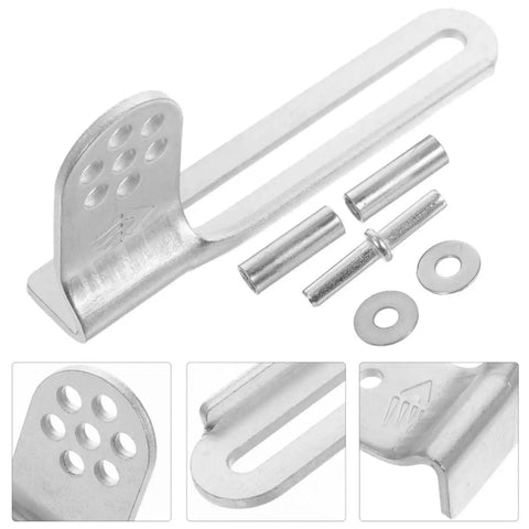 Three Sets Universal Refrigerator Door Hinges Y 223 Heavy Duty Metal Kit For Stable Support And Smooth Operation Of Fridge And Freezer Doors With No Fuss Easy Install And User Friendly Design; silver metal hinge parts