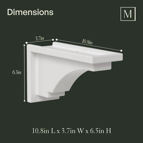White Fairfield And Cape Cod Window Box Decorative Brackets Two Pack Built To Last In 100 Percent Polyethylene Resin With Dimensions