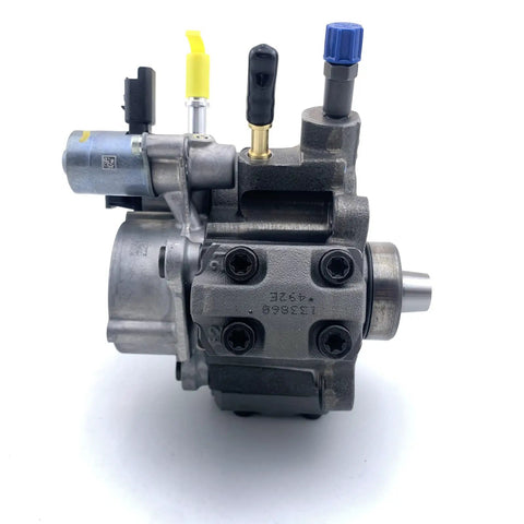Top Shelf Heavy Duty Common Rail Diesel Fuel Injection Pump Straight Up Fits Ford Ranger Px and Mazda BT 50 3.2L direct replacement side view.