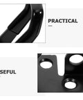 Close-up of Heavy Duty Quick Release Toggle Latch Clamp Set 4 Piece Portable Metal Pull Latches With Lock Hole and holes detail