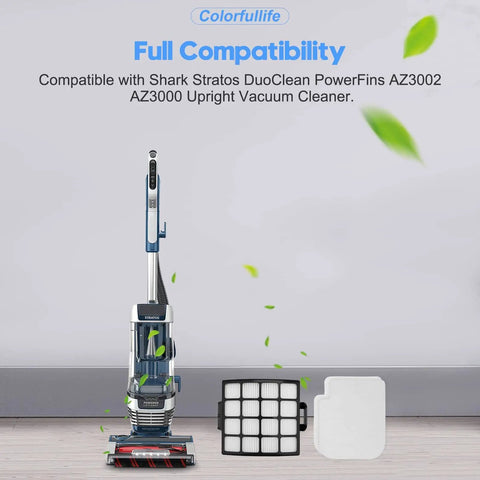 Must Have Replacement Filter Set For Shark Stratos AZ3002 Upright Vacuum Cleaner Includes 2 HEPA Filters And 4 Foam And Felt Filters