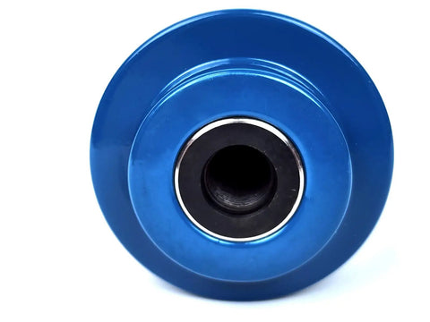 Heavy Duty Cylinder Ram Head For Temco Th0037 Hydraulic Knockout Punch Driver Six Inch Pro Grade Threading Kit with blue design.