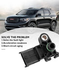 Map Sensor Replacement That Fits OEM 55573248 12591290 12644228 SU9491 2133842 Bolt On For Chevy Impala Silverado GMC Canyon Sierra Buick Lacrosse And Keeps Your Ride Running Right Car Accessories, black plastic sensor