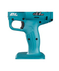 No Nonsense 18V Li Ion Brushless Rivet Gun With Compact Short Body Design For Cramped Workspaces And Knockout Pulling Power Cordless Hand Tool Bare Shell grip and trigger detail.