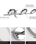 3 Light LED Vanity Sconce For Bathroom Mirror Up Down Chrome Wall Lights 21.26 Inch Long 4000K Daylight Modern Bath