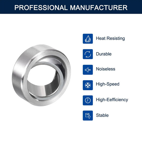 Badass GE15C Radial Spherical Plain Bearings 15Mm X 26Mm X 12Mm Self Lubricating Sealed Steel Bushings focus on heat resisting features.