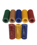 Grab 2 Heavy Duty Spiral Compression Springs Made Of Alloy Steel For DIY Projects And Industrial Uses To Hold Down Machinery With Reliable 85mm Length Performance That Gets The Job Done Like A Champ Every Single Time For Any Application Need. Colorful compression springs in various sizes.