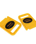 Double Pack Adjustable Extended Featherboard Woodworking Safety Jig For Table Saw Router Fence Band Saw Wedge Lock Steel Plate Yellow