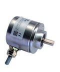 Front view of Multiturn Absolute Rotary Encoder for boss level precision and smooth position feedback in industrial machinery.