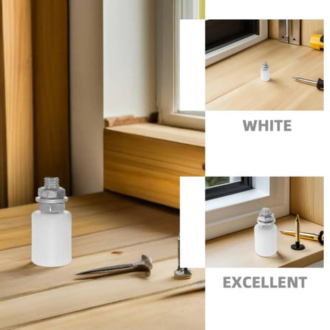 Six Piece Nylon Sliding Door Wheel Guide Set With Smooth As Butter Rollers For Barn Hardware And Closet Tracks Zero Squeak Performance visible on wood surface.