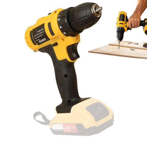 Straight Up Heavy Duty Cordless Drill And Driver Featuring High Torque Motor And Hassle Free Quick Chuck Professional Handheld Power Tool.