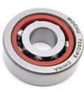 Top Notch Hella Precision Abec Five Single Row Angular Contact Ball Bearing Metric Frame With 15 Degree Contact Angle And Rock Solid Five By Sixteen By Five Millimeter Specs Built For Fast Spin Applications Ready To Go, close-up view.