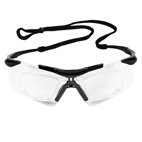 Nemesis Safety Glasses With Rx Inserts, Clear Anti Fog Lenses In Black Frame, All Day Comfy Fit For Indoor Work, Rugged Eye Protection