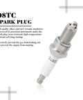 D8TC spark plug for Beefed Up High Performance Ignition Coil Kit With 6 Pin AC CDI Box Spark Plug For CG125cc 150cc 200cc 250cc Engines Fits Chinese ATVs Go Karts Quad Bikes 4 Wheelers Racing Ignition System Upgrade