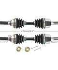 4WD Rear CV Axle Shaft Assembly Kit With Reverse Gearbox For DIY ATV Go Kart Quad Buggy Includes Steering Spindles Swing Arms