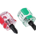 Sturdy Stubby Screwdriver Set for Sewing Machines 4 Piece Mini Short Screwdrivers With Flat Head and Phillips Head Tiny Tools