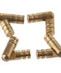 Stealth Copper Concealed Barrel Hinges Set 12 Pieces 20x4mm showing four hinges on a white background