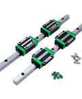 Dead Precise Ball Screw And Linear Guide Combo For Cnc Router Work Packs Two Hgr25 Rails four HGW25Cc Bearings and parts.
