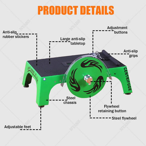 Full Body Flywheel Trainer With Anti Slip Platform Harness Straps For Heavy Overload Workouts showing steel chassis, adjustable grips, and flywheel.