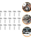 50 Piece M8x25 T Slot Hammer Head Bolt And Tee Nut Kit For Aluminum Extrusion Frames with sturdy design and shiny finish.