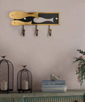 Top Notch Wall Mounted Coat Rack Heavy Duty Metal Wall Hooks Organizer mounted on wall with decorative fish design.