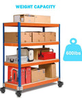 Top Tier 3 Inch Lockable Swivel Casters With Dead Silent Non Marking Rollers And 3/8 16 Threaded Stem Plus 1.5 Inch Stud for rolling shelving unit.