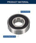 Badass Heavy Duty Deep Groove Ball Bearings 69062rs Style showing double rubber seal and chrome steel material.