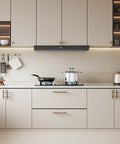Modern kitchen with 25 Pack Champagne Bronze Cabinet Pulls 3 Inch Drawer Handles For Kitchen Cabinets And Bathroom Vanities