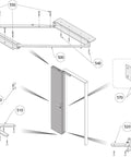 Big Time Commercial Bi Fold Door Hardware Kit delivers 180 degree swing with components for installation and operation.