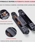 Beefy Hidden Hydraulic Hinge Buffer Delivering Smooth As Silk Automatic Closing Featuring Cross Hinge And Three Dimensional Spring Action Rock Solid Zinc Alloy Badass Build Sleek White Finish Handles An Epic 80 Kg Load Zero Drama Install 3 Pack with adjustable silent locking and hydraulic damping features.