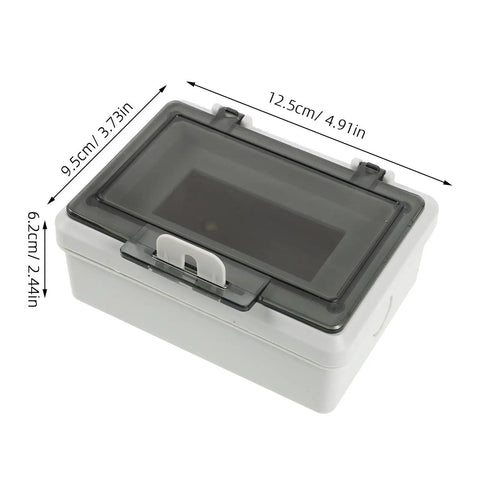 Rugged Push Button Protective Cover For Garage Door Control Panel, Impact Resistant Plastic Enclosure With Dust Shield, Slip Resistant And Easy Install, Debris Guard That Prevents Misclicks And Mishandling On Busy Sites, 12.5 x 9.5 x 6.2 cm