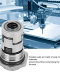 Heavy Duty Mechanical Cartridge Seal With 304 Stainless Steel And Silicon Carbide For 12Mm Shafts, close-up view on machining setup.