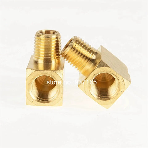 Durable Brass Hose Fitting Elbow For One Eighth Inch One Quarter Inch And Three Eighth Inch NPT Male And Female 90 Degree Connector Garden Hose Joint Weatherproof No Fuss Built To Last Easy Install, brass elbow fitting